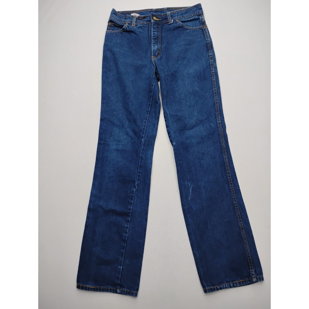 Lucky Star Vintage Straight Jeans 31x34 Men's Dark Wash‎  Indigo dyed